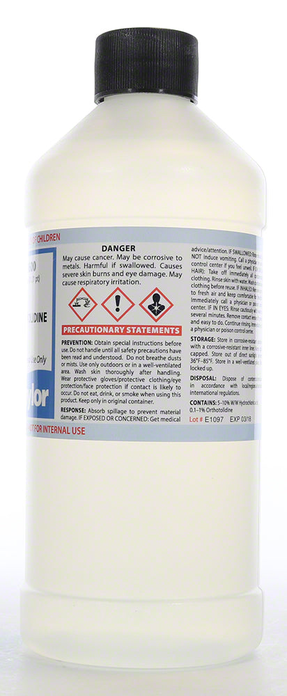 Taylor Orthotolidine - 16 Oz. Bottle - R-0600-E
