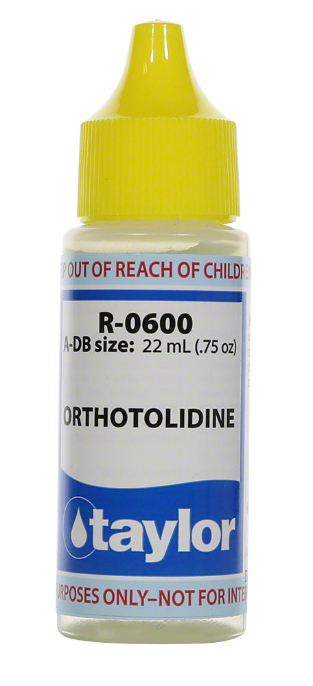 Taylor Orthotolidine - 3/4 Oz. Dropper Bottle - R-0600-A-DB