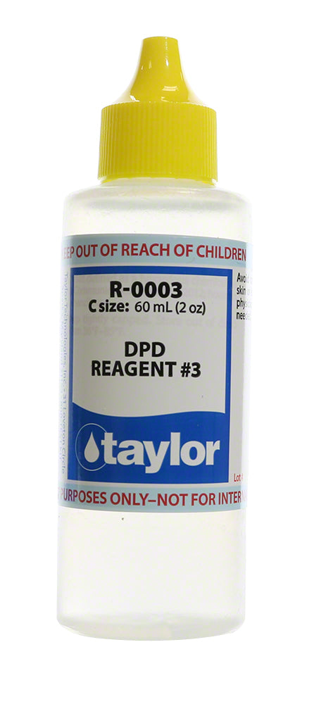 Taylor DPD #3 Reagent - 2 Oz. (60 mL) Dropper Bottle - R-0003-C