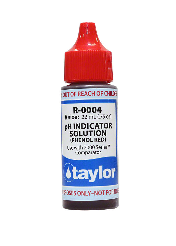 Taylor pH Indicator #4 - 3/4 Oz. Dropper Bottle - R-0004-A