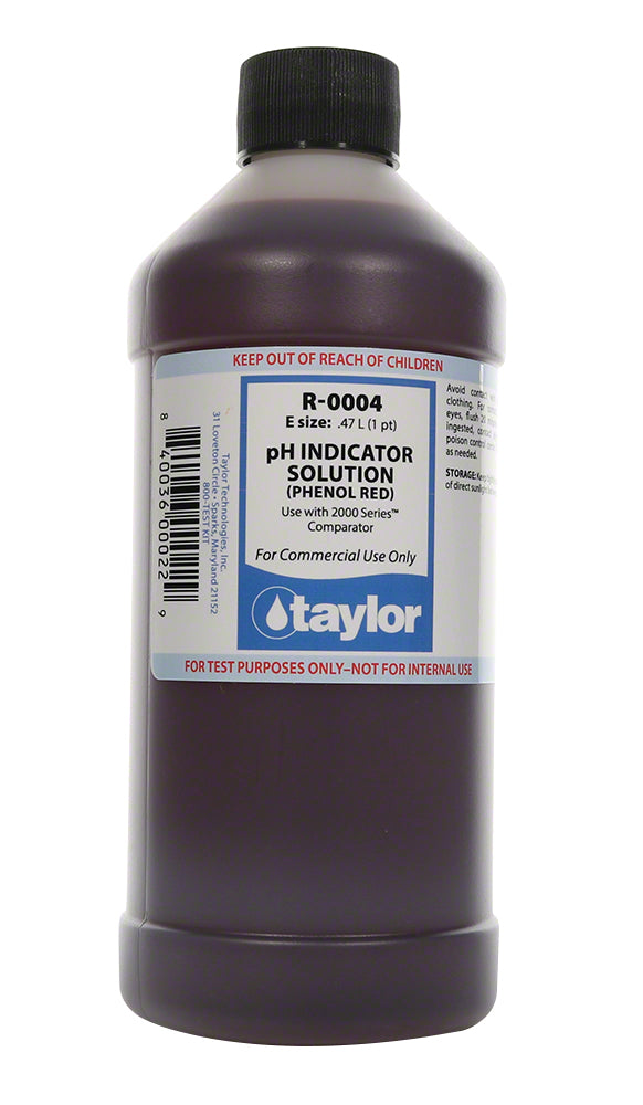 Taylor pH Indicator #4 - 16 Oz. Bottle - R-0004-E