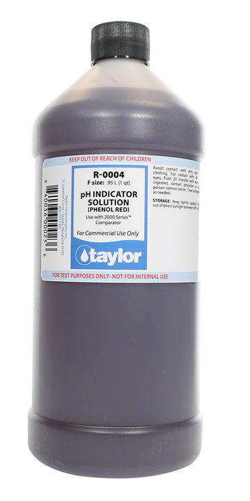Taylor pH Indicator #4 - 32 Oz. Bottle - R-0004-F