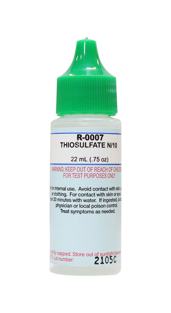 Taylor Thiosulfate #7 N/10 - 3/4 Oz. Dropper Bottle - R-0007-A