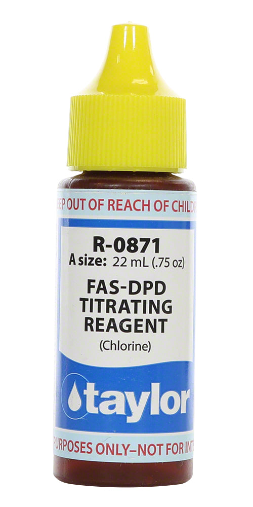 Taylor FAS-DPD Titrating Reagent (Chlorine) - 3/4 Oz. Bottle - R-0871-A