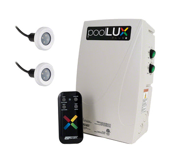 PoolLUX Plus2 Dual Transformer LED Treo Lighting Kit With 2 Treo RGB Lights and PoolLUX Plus2 System