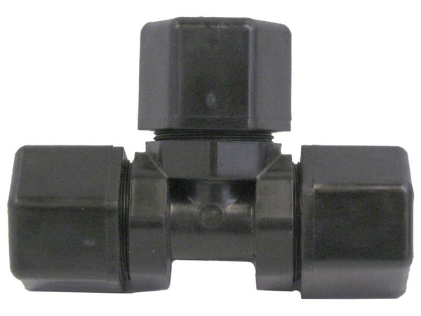 P8TU6 - Tee Union Connector 1/2 x 1/2 x 3/8 Inch O.D. - Tube to