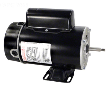 1-1/2/0.188 HP Pump Motor Threaded Shaft 48Y Frame - 2-Speed 1-Phase 230 Volts - 3450/1725 RPM - ODP Thru-Bolt EE