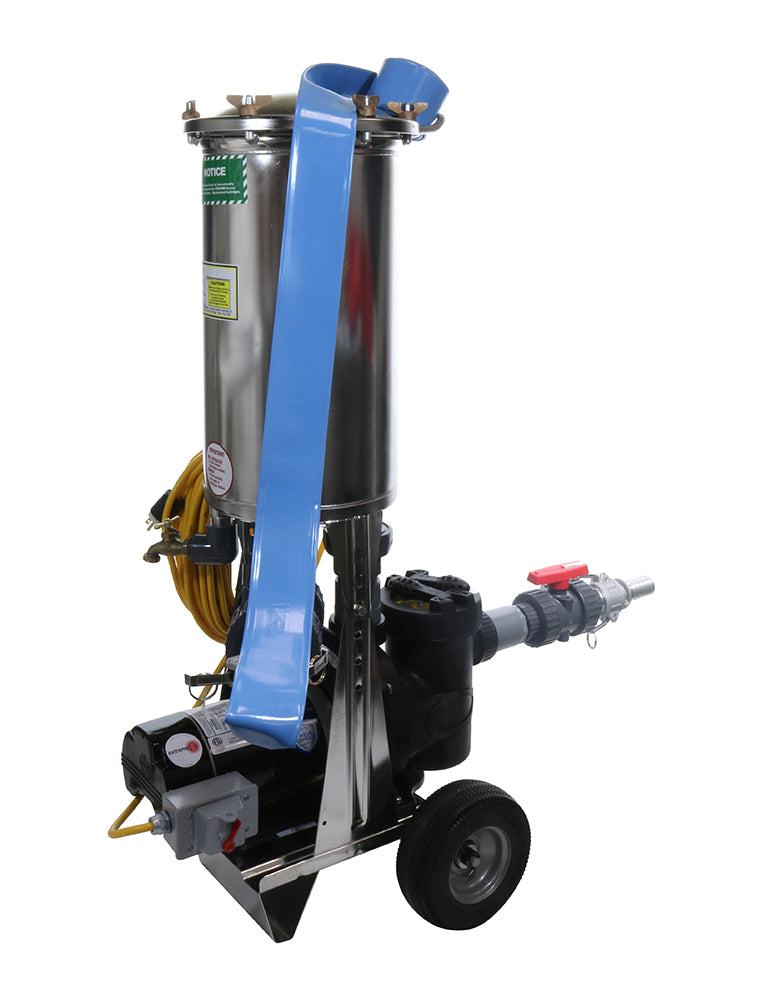 1 HP Portable Pool Vacuum Cleaner - 105 SF Harmsco Cartridge Filter - 115 Volts - 50 Foot Cord