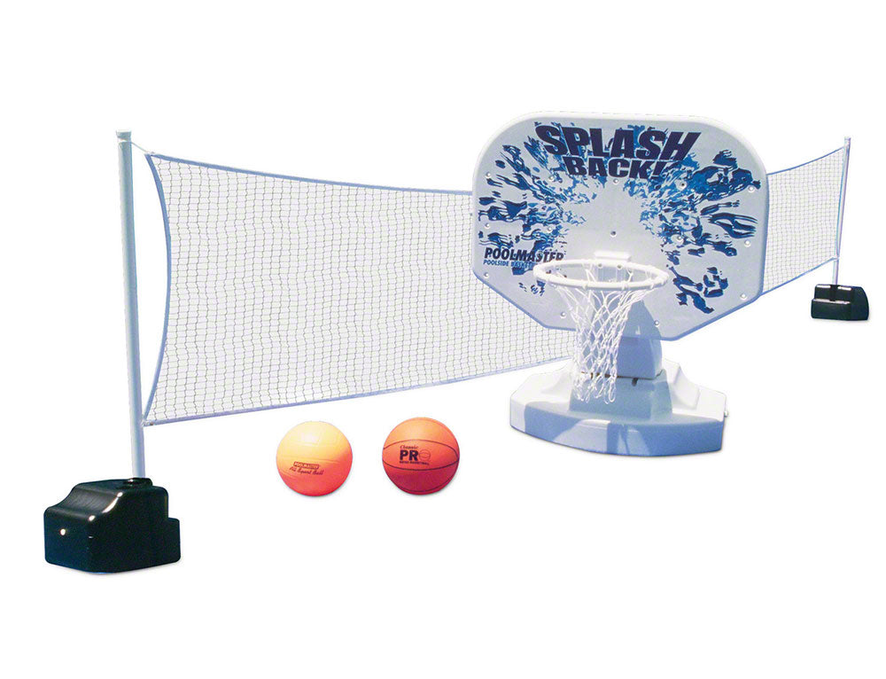 PoolMaster Splashback Poolside Combo Basketball/Volleyball Game 72845