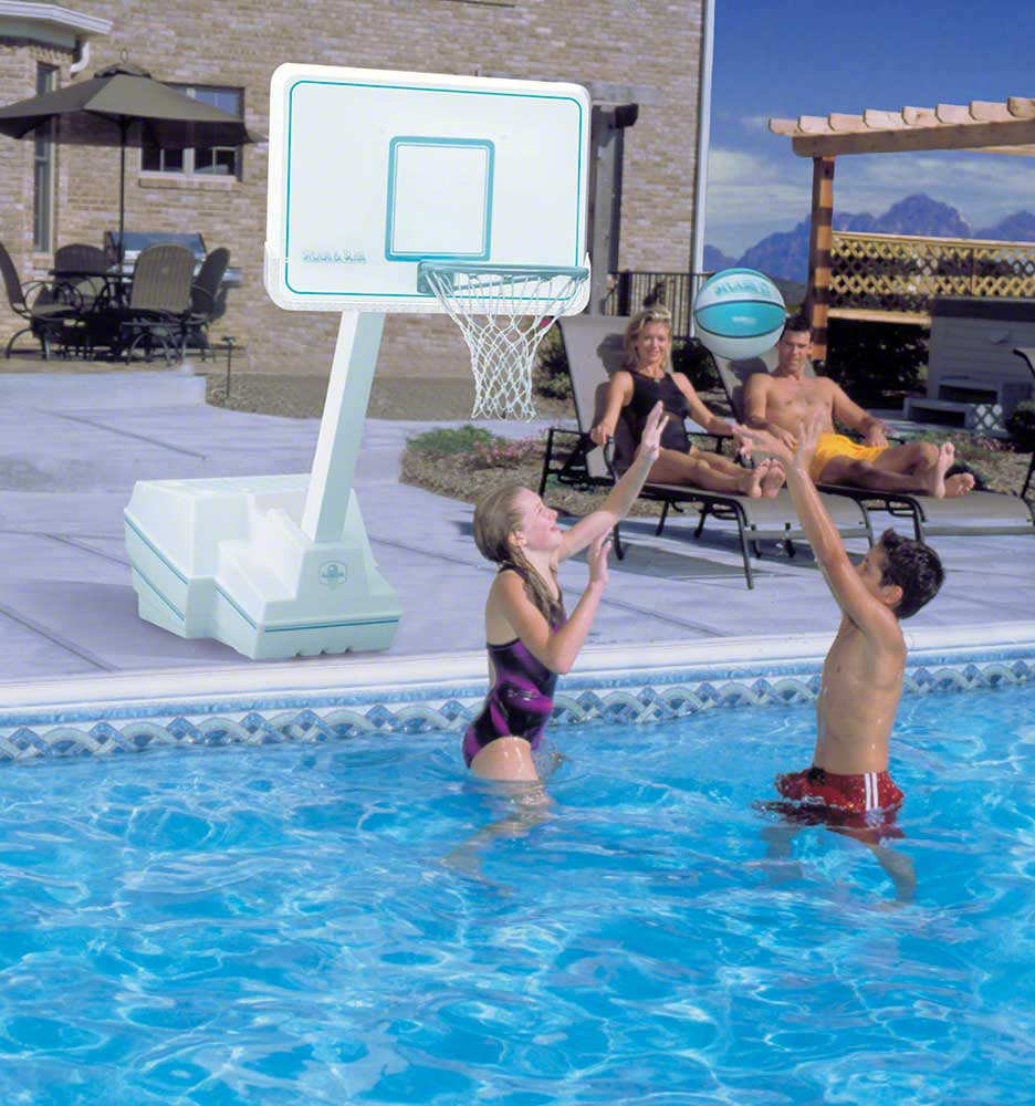 Splash and Slam Stainless Steel Basketball Pool Game