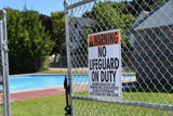 No Lifeguard Warning Sign (No Age Limit) - 18 x 24 Inches on Styrene Plastic