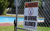 No Diving Allowed Warning Sign (4 Inch Lettering) - 18 x 24 Inches on Heavy-Duty Aluminum
