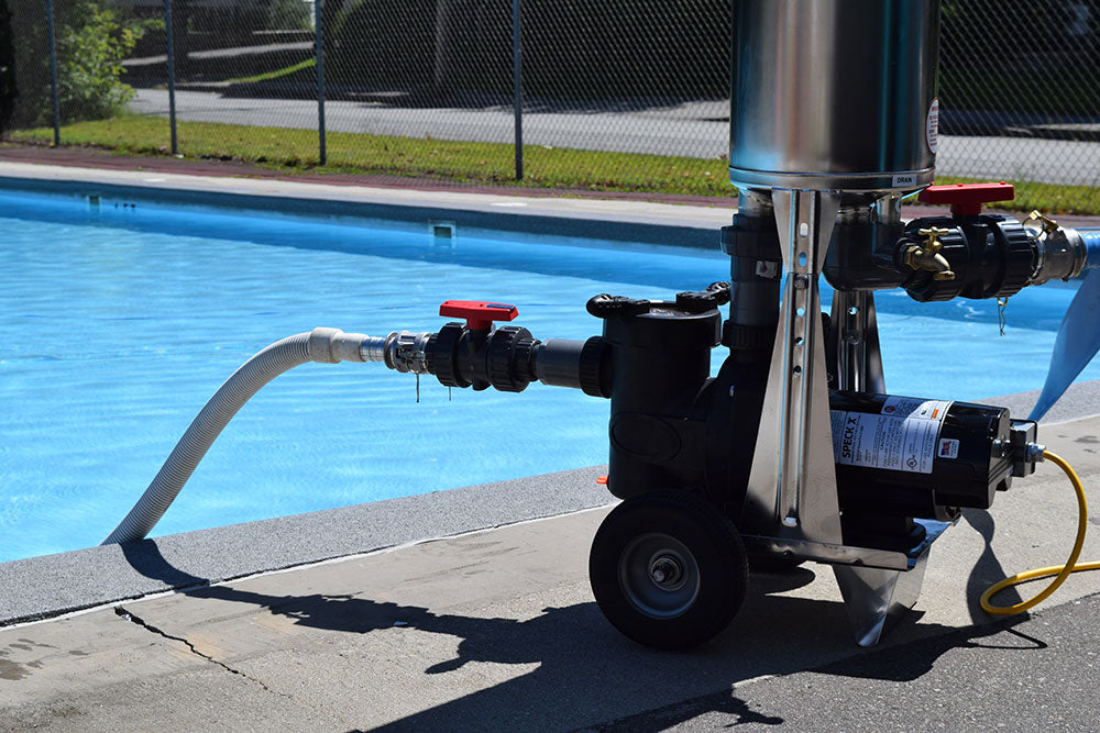 1 HP Portable Pool Vacuum Cleaner - 155 SF Harmsco Cartridge Filter - 115 Volts - 50 Foot Cord