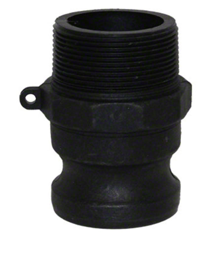 Polypropylene Cam and Groove Male Adapter x Male NPT Thread - 3 Inch - Type F Adapter