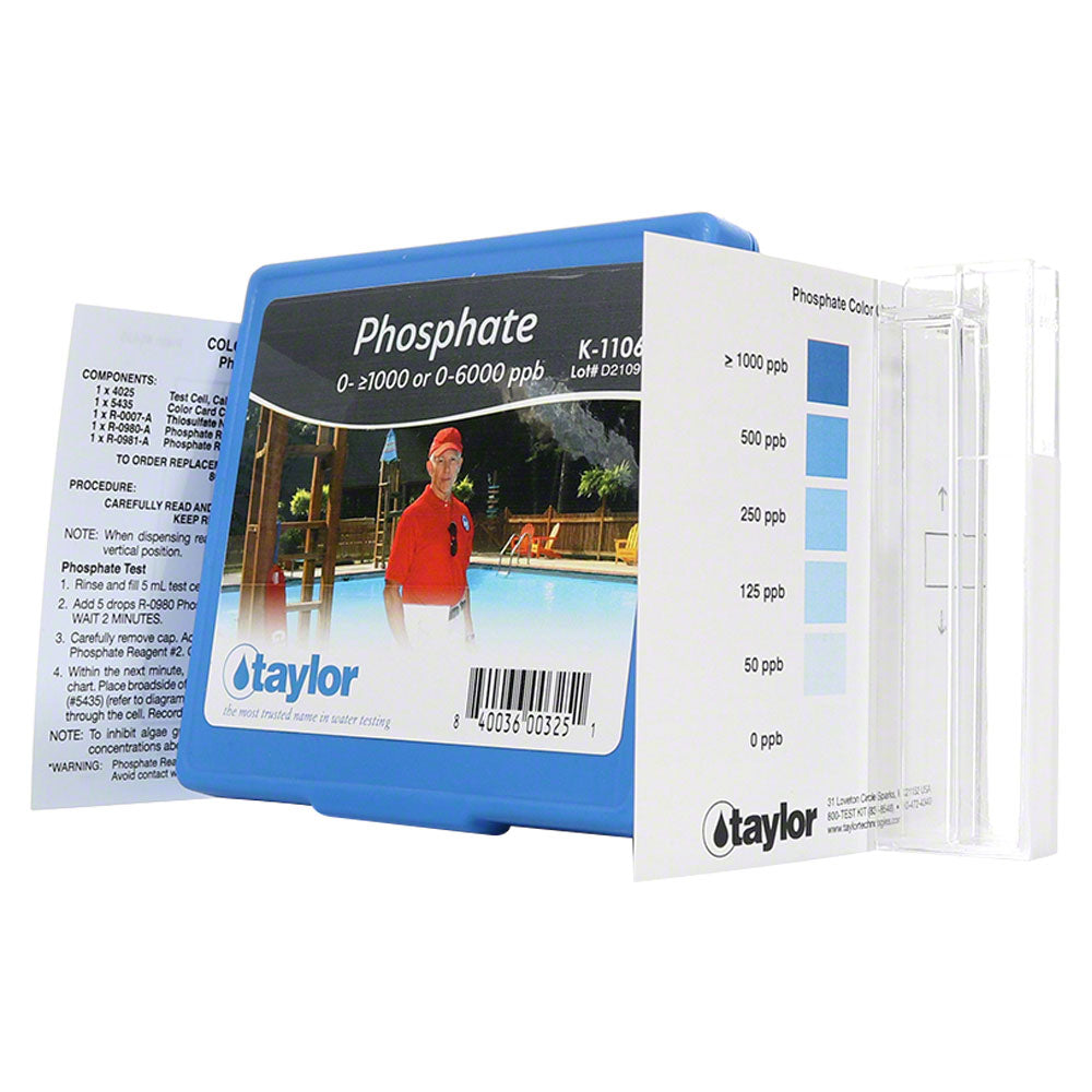 Pool Comparator Taylor Color Card Comparator Low Phosphate Pool Test Kit - K-1106
