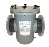 PS Series Inline Strainer 6 x 6 Inch Plastic Flanged