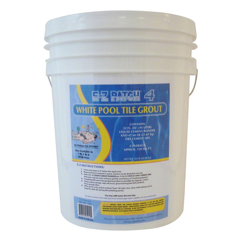 White Pool Tile Grout Repair - 50 pounds