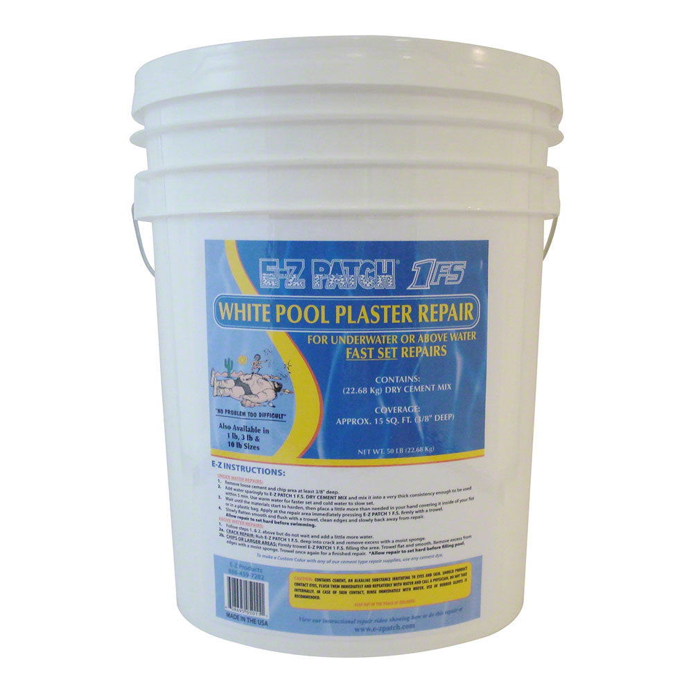 White Pool Plaster Repair (Quick Set) - 50 lbs - EZ Patch - EZP1-50-FS