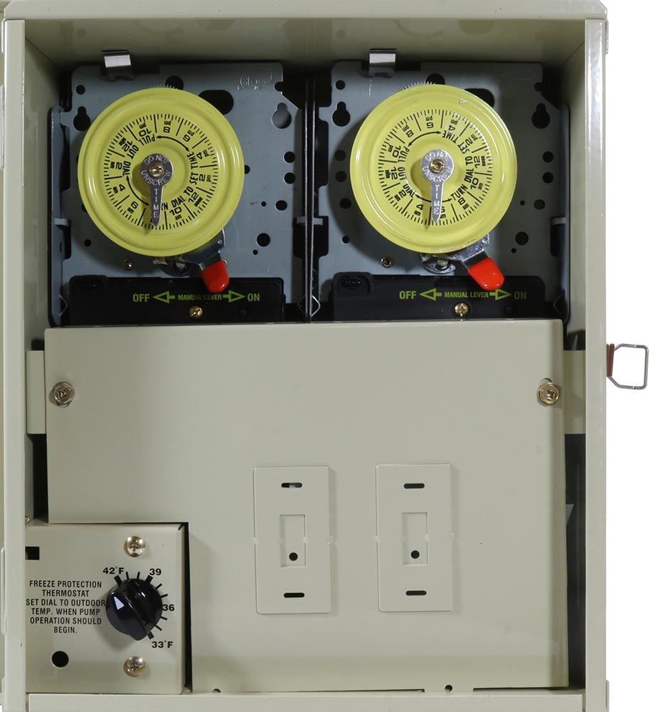 Freeze Protection Control Center With Two Timers and Thermostat - 240 Volts