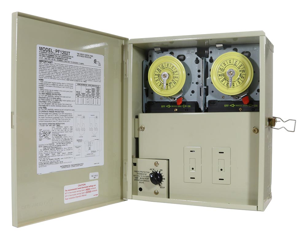 Multi Circuit Freeze Protection Two Time Switch 240V - Intermatic. PF1202T