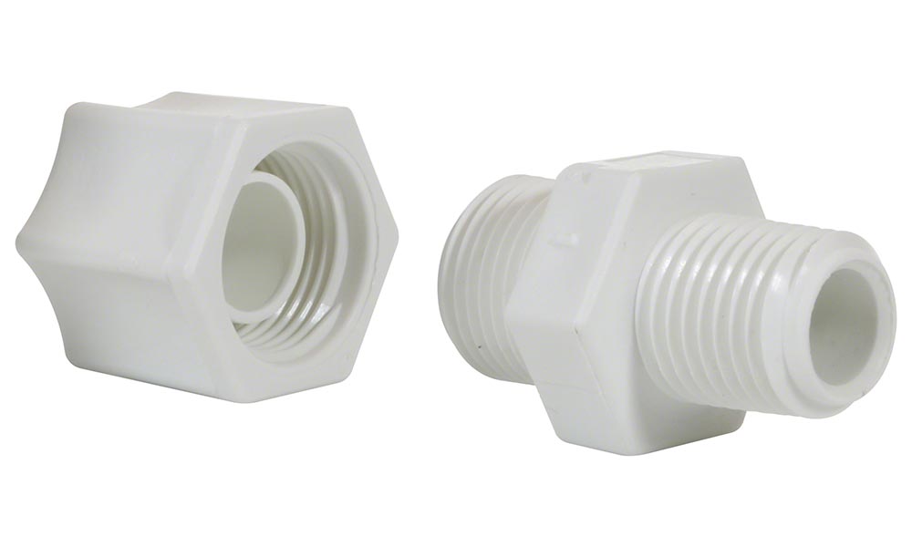 Tubing Connectors for Globe Flow Cell - 3/8 Inch