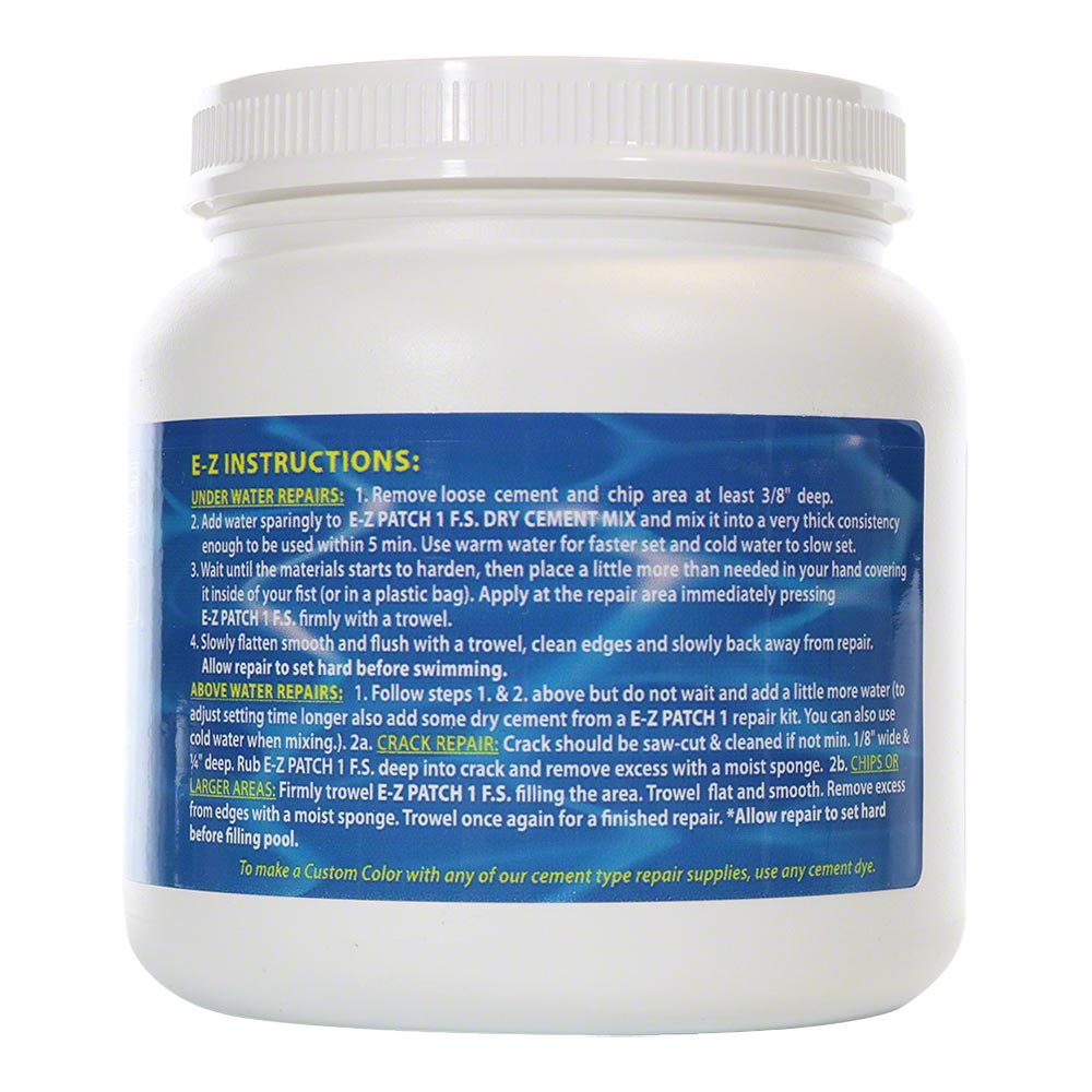 White Pool Plaster Repair (Quick Set) - 3 lbs - EZ Patch - EZP1-3-FS