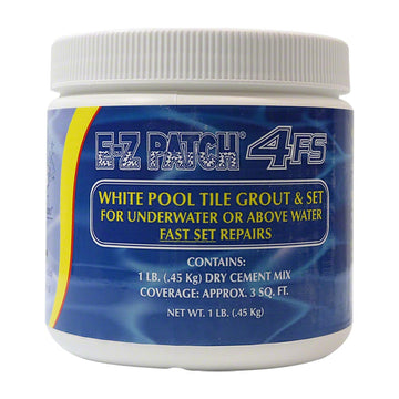 White Pool Tile Grout Repair - Fast Set - 1 pound