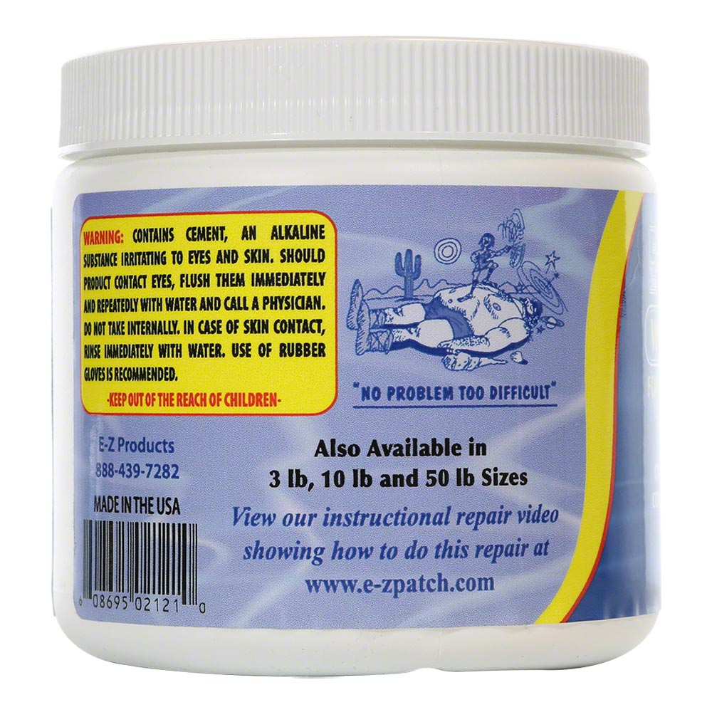 White Pool Plaster Repair (Quick Set) - 1 lb - EZ Patch - EZP1-1-FS