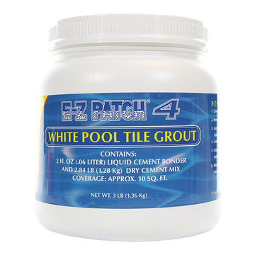 White Pool Tile Grout Repair - 3 pounds