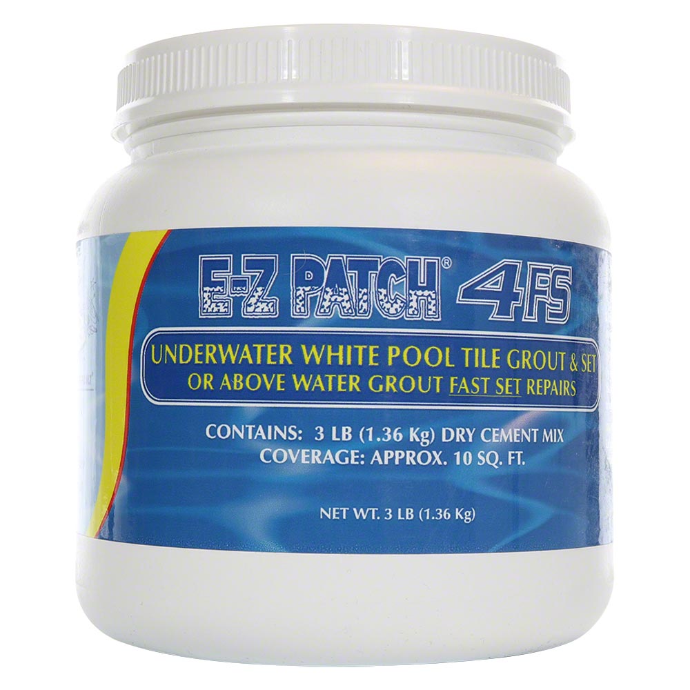 White Pool Tile Grout Repair - Fast Set - 3 pounds
