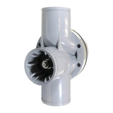 Stark 6 Inch 3-Way Backwash Valve Without Flanges - Gray