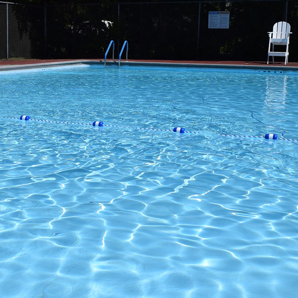 Pool Safety Rope and Float Kit - 83 Feet - 1/2 Inch Blue and White Rope with 3 x 5 Inch Locking Floats