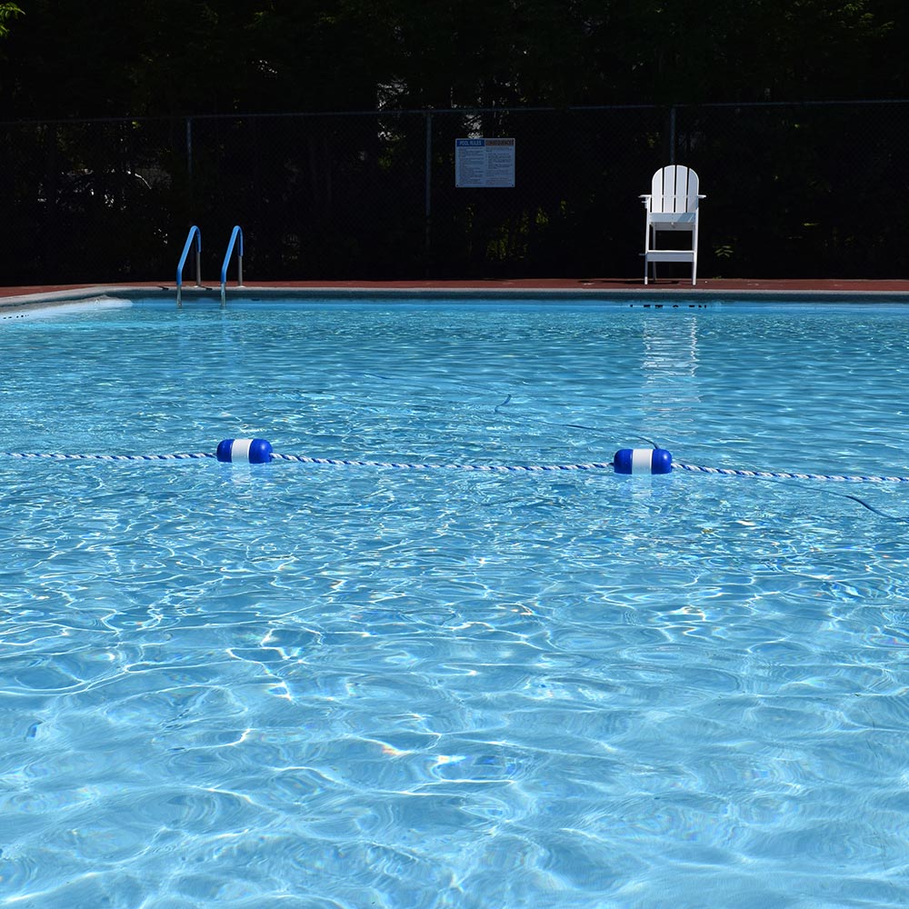 Pool Safety Rope and Float Kit - 75 Feet - 3/4 Inch Blue and White Rope with 5 x 9 Inch Locking Floats