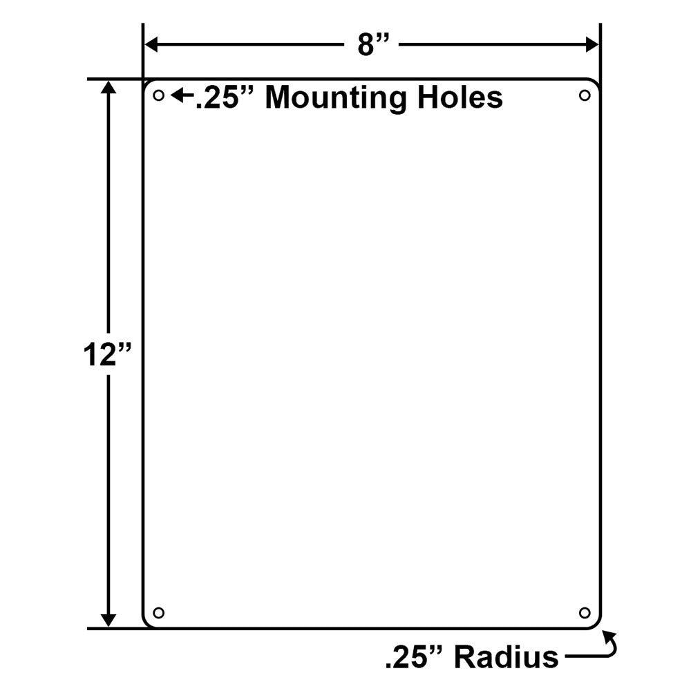 Safety First Walk Do Not Run Sign - 8 x 12 Inches on Heavy-Duty Aluminum