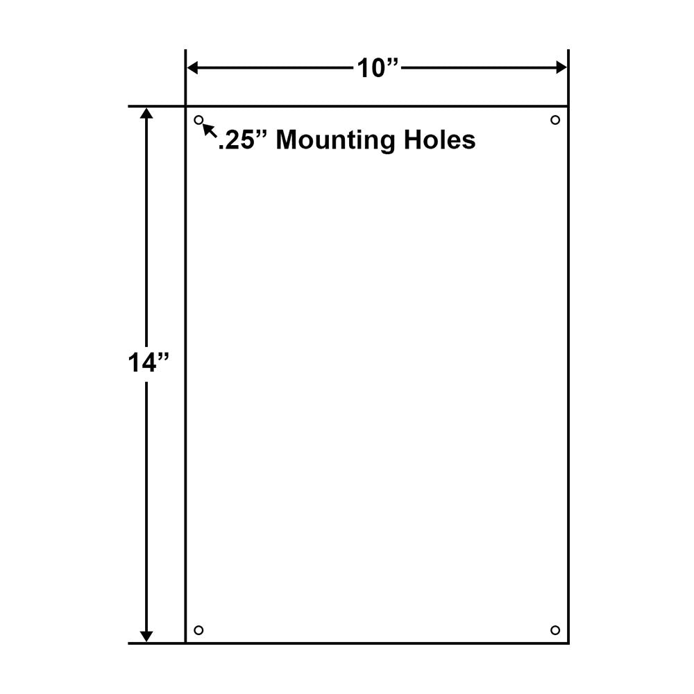 Emergency Phone 911 With Facility Location Sign in Spanish - 10 x 14 Inches on Styrene (Customize or Leave Blank)