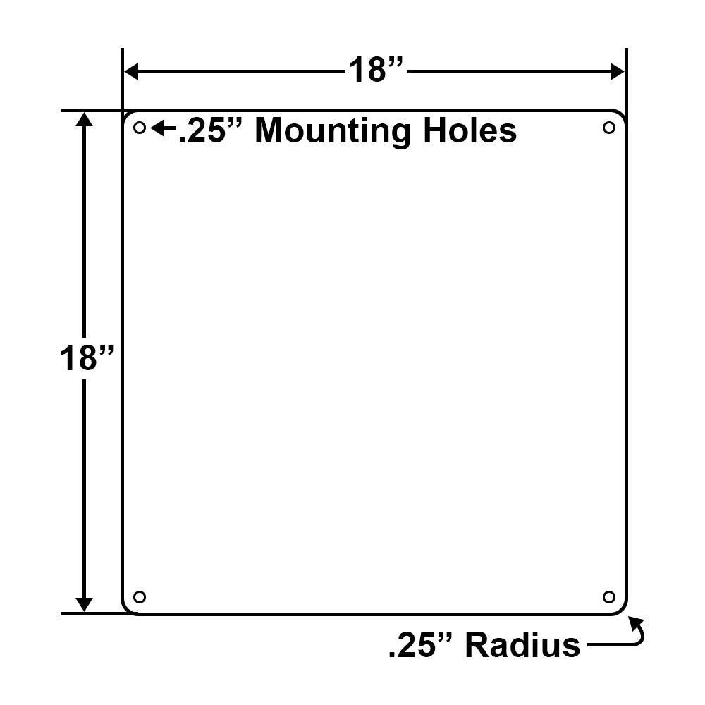 Texas Emergency Phone Location Sign- 18 x 18 Inches on Heavy-Duty Aluminum (Customize or Leave Blank)