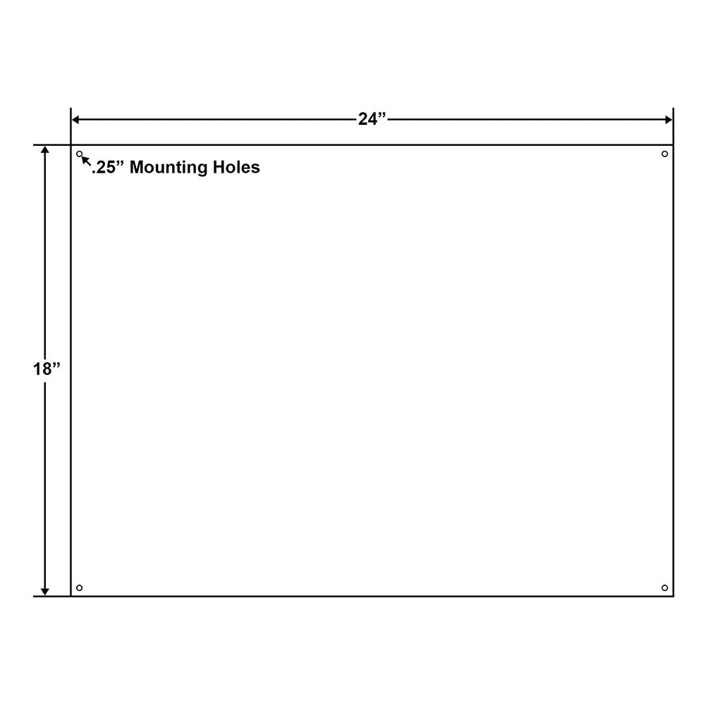 Diaper Changing Instructions Sign - 24 x 18 Inches on Styrene Plastic