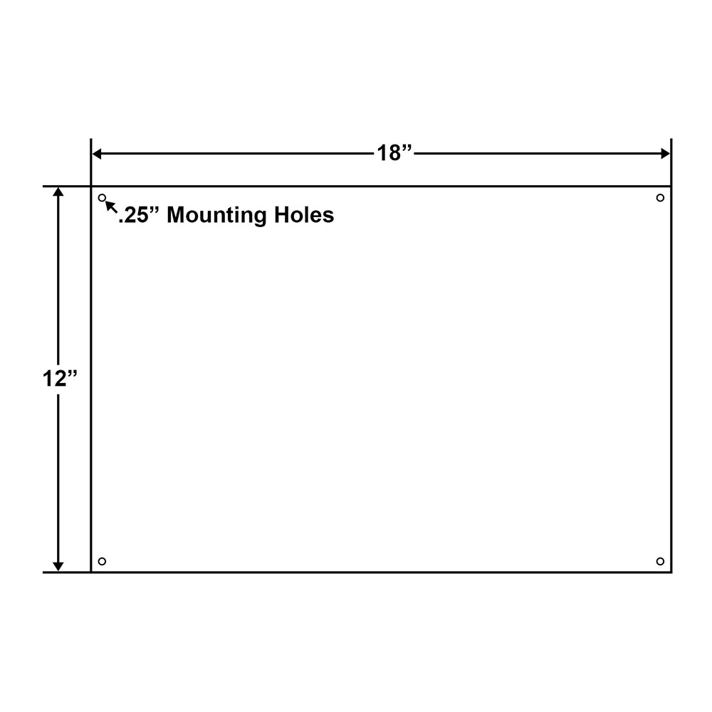 Notice Pool Closed for Season Sign - 18 x 12 Inches on Styrene Plastic