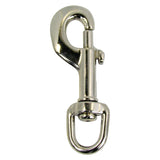 Rope Hook With Swivel for 1/2 Inch Rope - Nickel Plated Zinc