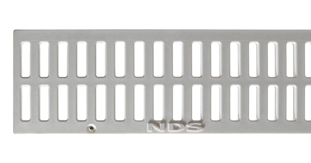 Channel Grate 2-3/4 Inch - 3 Foot Length - White
