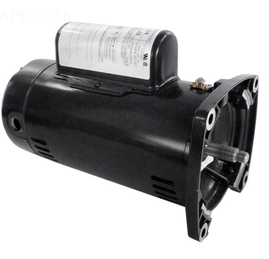 1-1/2 HP Pump Motor Square Flange - 1-Speed 1-Phase 115/230 Volts 60 Hz - Up-Rated