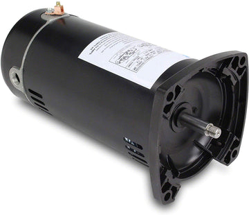 1 HP Pump Motor Square Flange - 1-Phase 115/230 Volts - TEFC