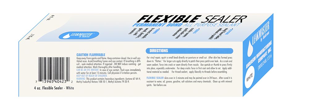 Flexible White Sealer - 4 Oz.