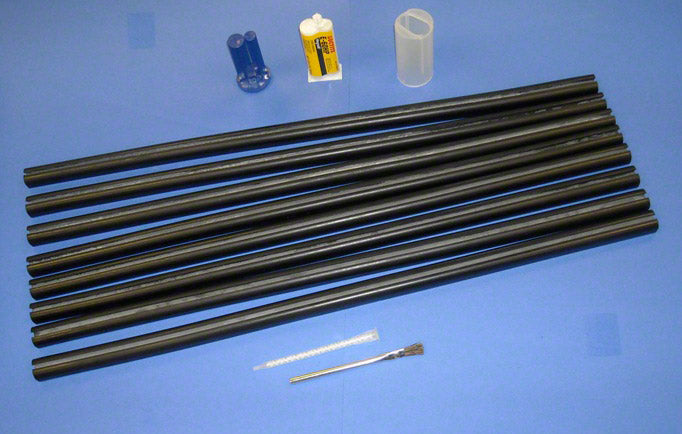 Rubber Channel Set With Glue and Adapter Kit - 30 Inches