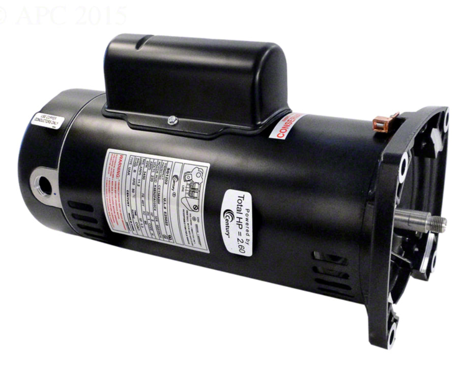 2 HP Pump Motor 48Y Frame - 1-Speed 1-Phase 230 Volts - Up-Rated