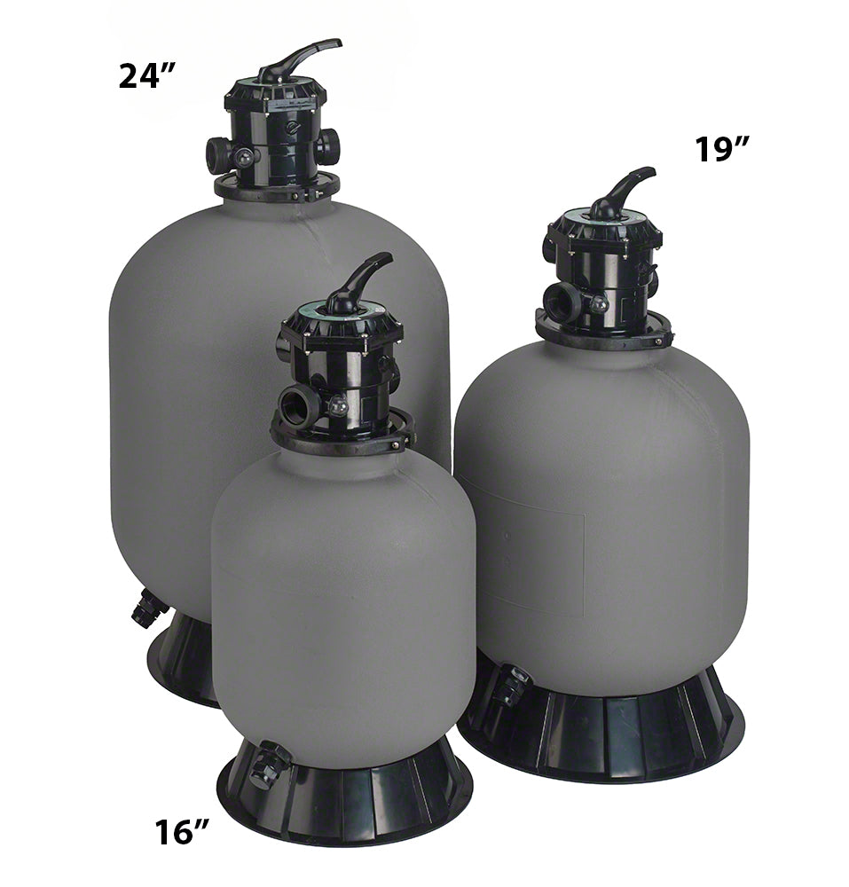 SF50A Sand Filter With 24 Inch Tank and 6-Position Multiport Valve - 1-1/2 Inch