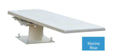Cantilever 606 Stand With 6 Foot Frontier III Diving Board - White Stand - Marine Blue Board With White Tread