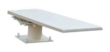 Cantilever 608 Stand With 8 Foot Frontier III Diving Board - White Stand - Radiant White Board With Matching Tread