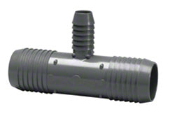 Reducing Insert Tee - 1-1/2 x 1-1/2 x 1 Inch Insert x Insert x Reducing Insert - PVC