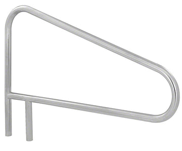 Deck Mounted Braced 54 Inch Pool Stair Rail - 1.90 x .049 Inches